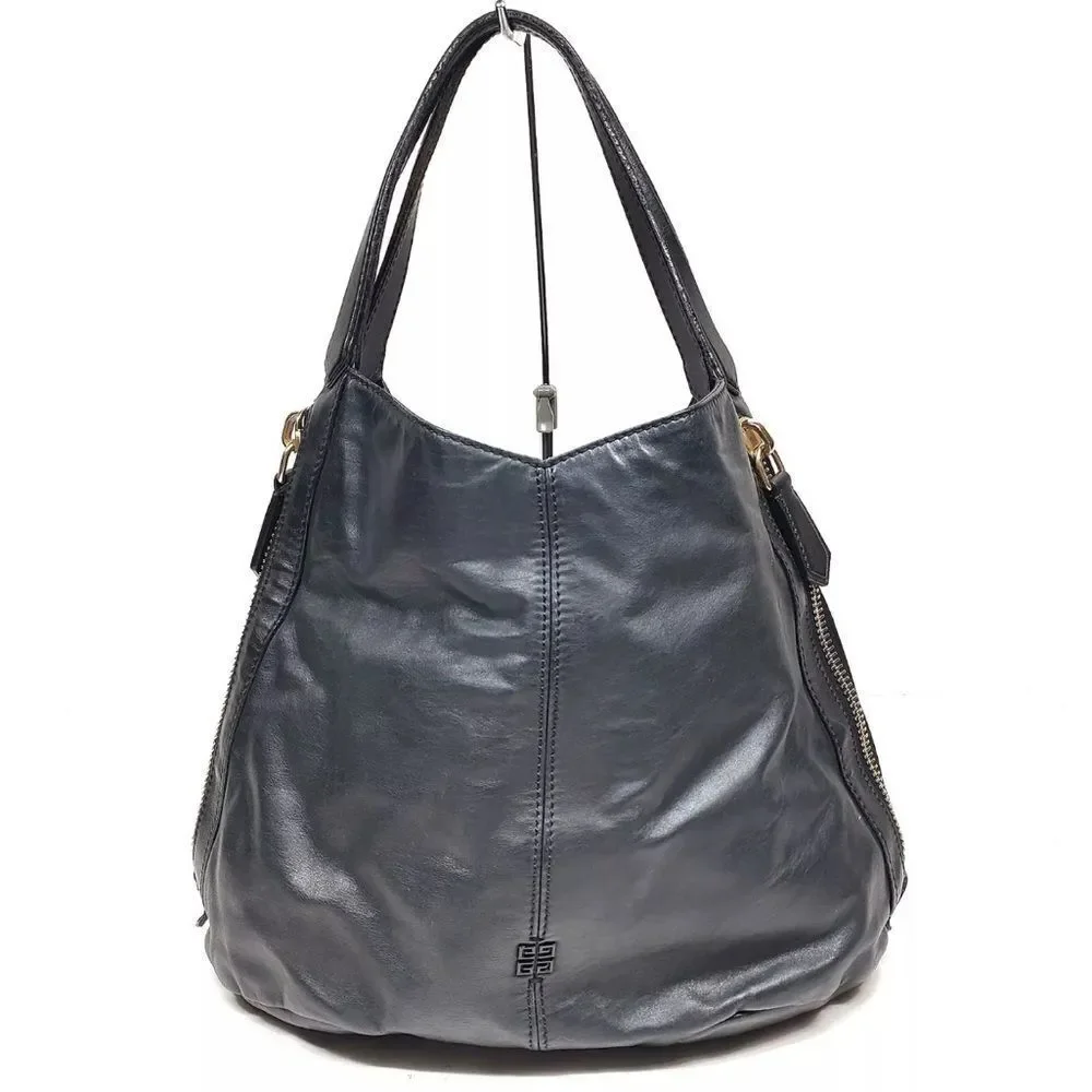 Auth Givenchy Black Lambskin Tinhan Hobo Bag Preloved Purse Shoulder Bag